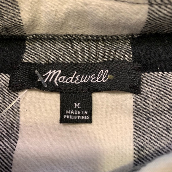 Madewell NWOT Oversized Buffalo Plaid Flannel - Picture 8 of 10